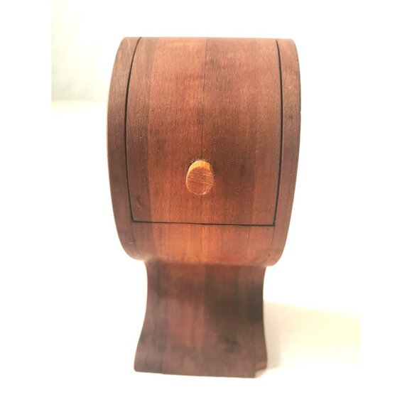 Custom Hand Made  Storage Compartment Made of Wood Vintage Stamped Small - Picture 10 of 12